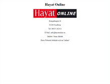 Tablet Screenshot of hayatonline.eu